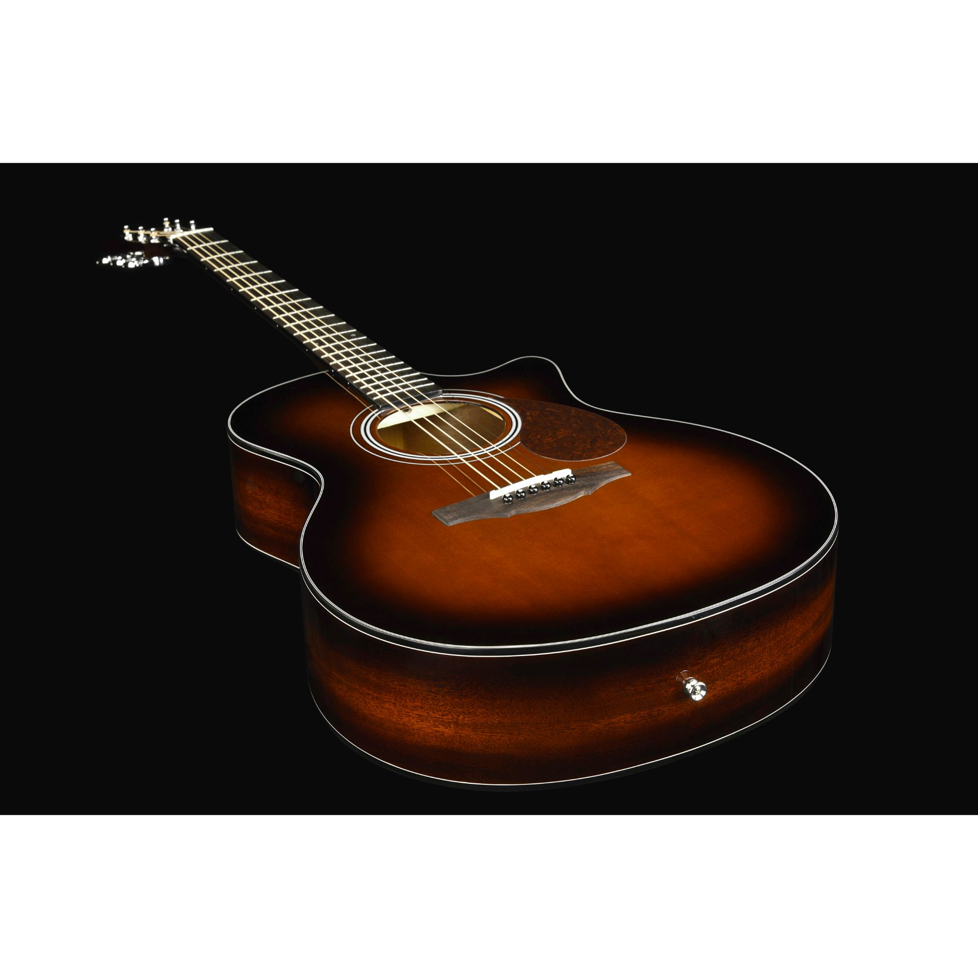 Kepma F0 GA Solid Top Acoustic Guitar- Cherry Burst