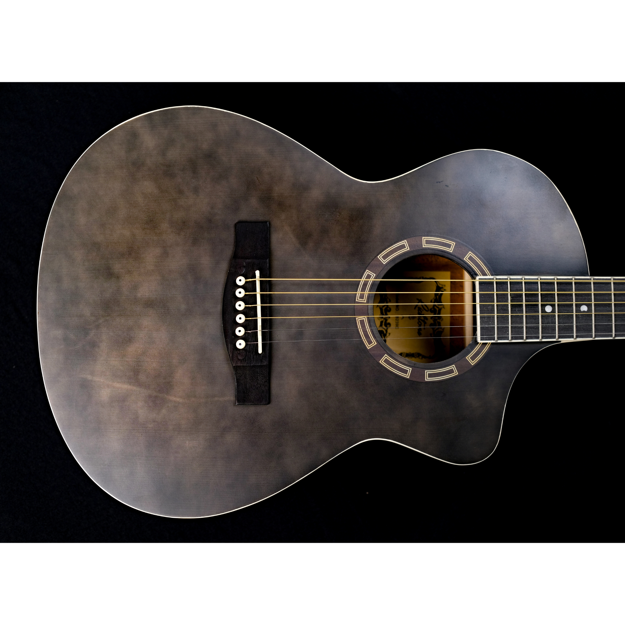 Richtone B239C Black Matt JF style cutaway Acoustic guitar