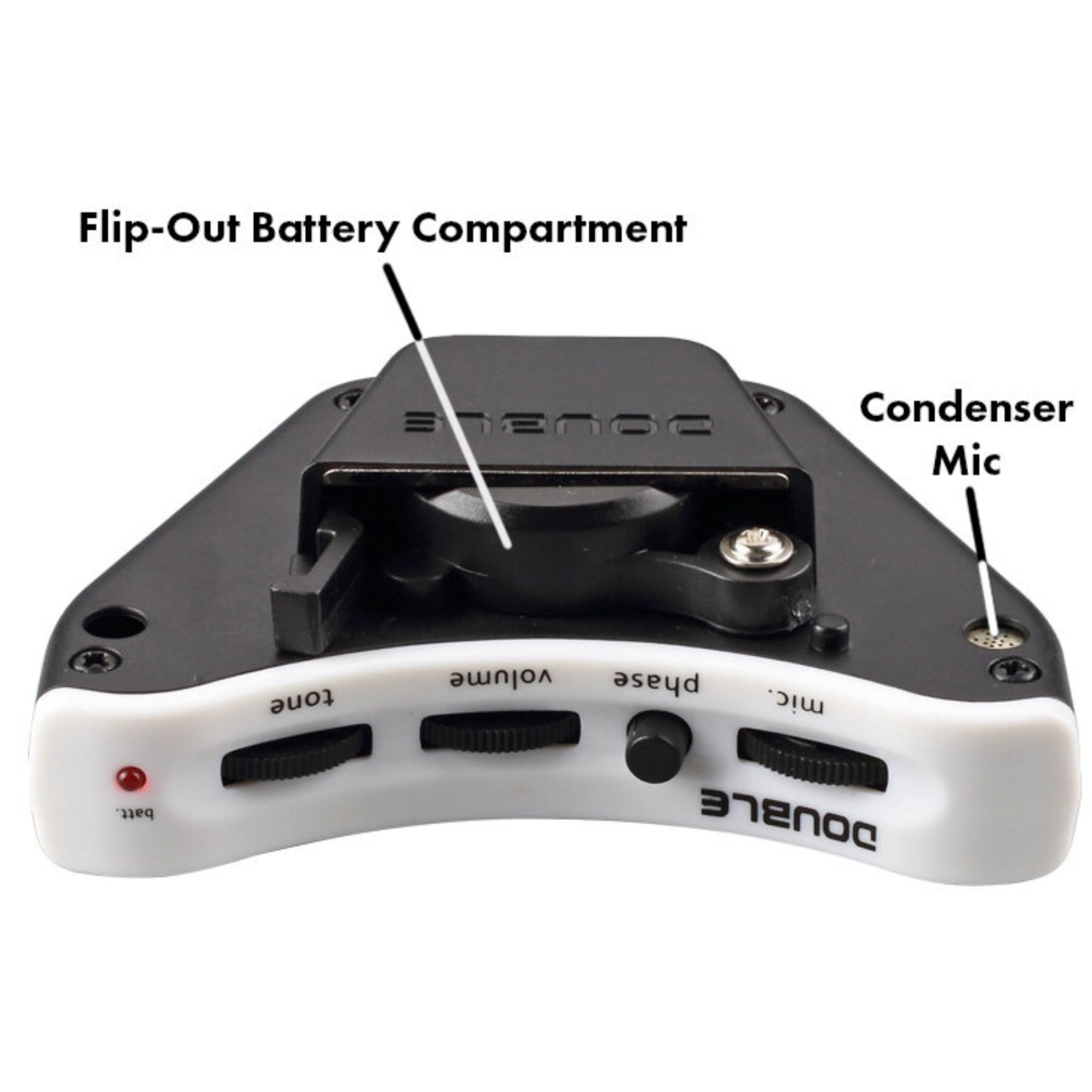 Active Acoustic pick up Double A2G with condenser mic blend