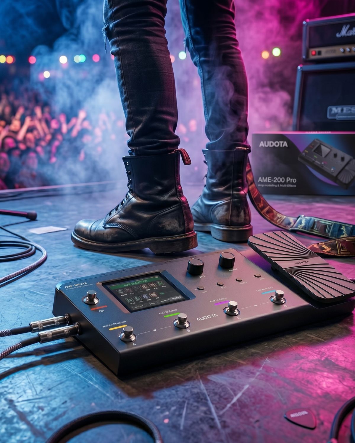 AUDOTA AME-200 Pro Multi Effects Processor with IR Support USB Recording