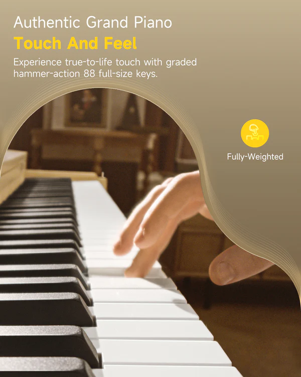 Donner OURA R300 88-Key Home Digital Piano Light Wood