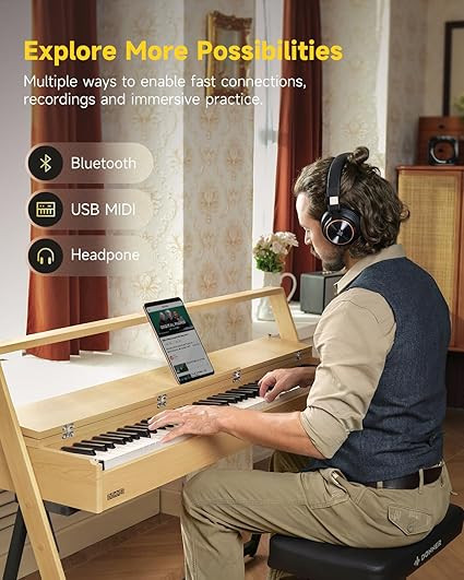 Donner OURA R300 88-Key Home Digital Piano Light Wood