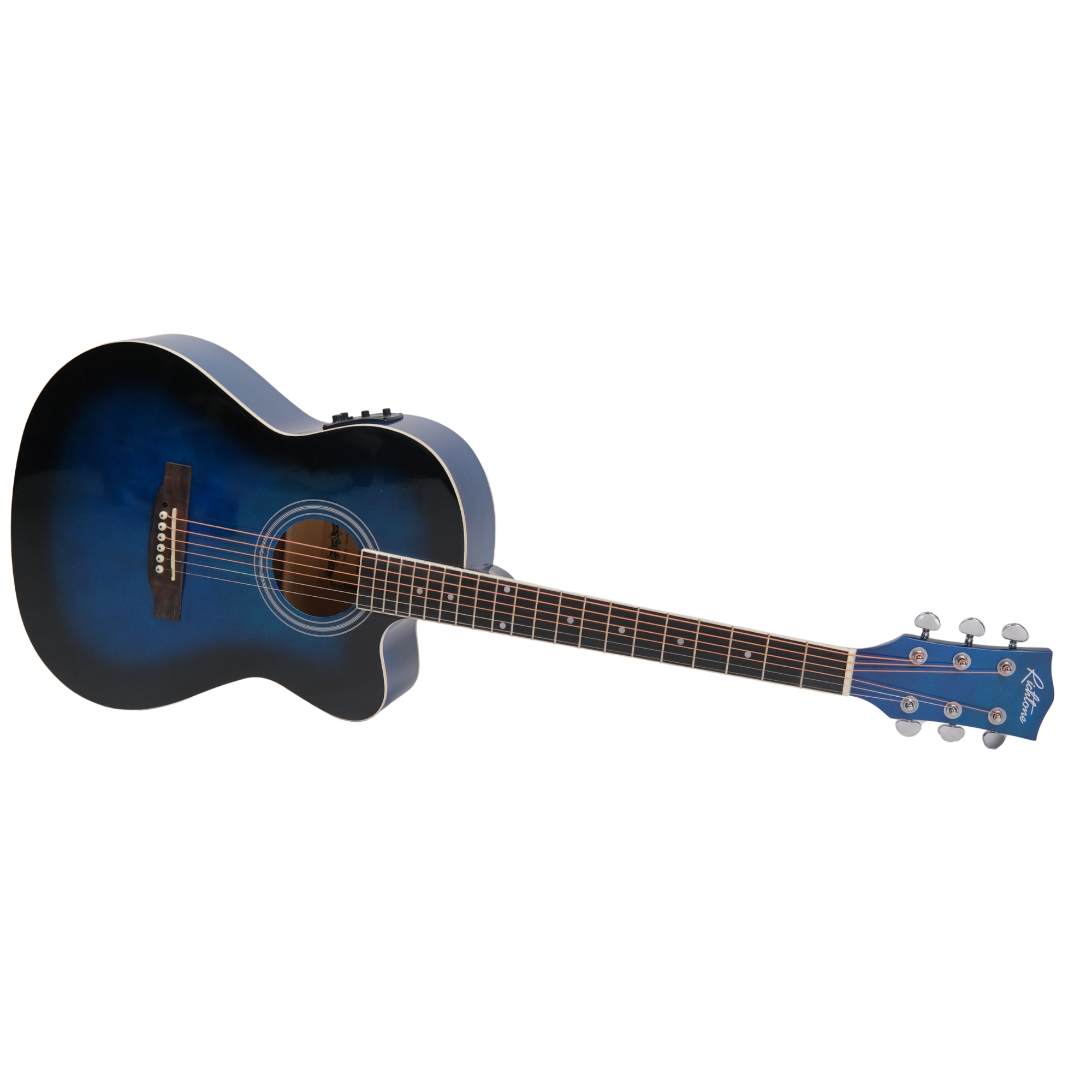 Richtone 39inch RT39CEQ 3 BAND EQ blue burst glossy cutaway guitar