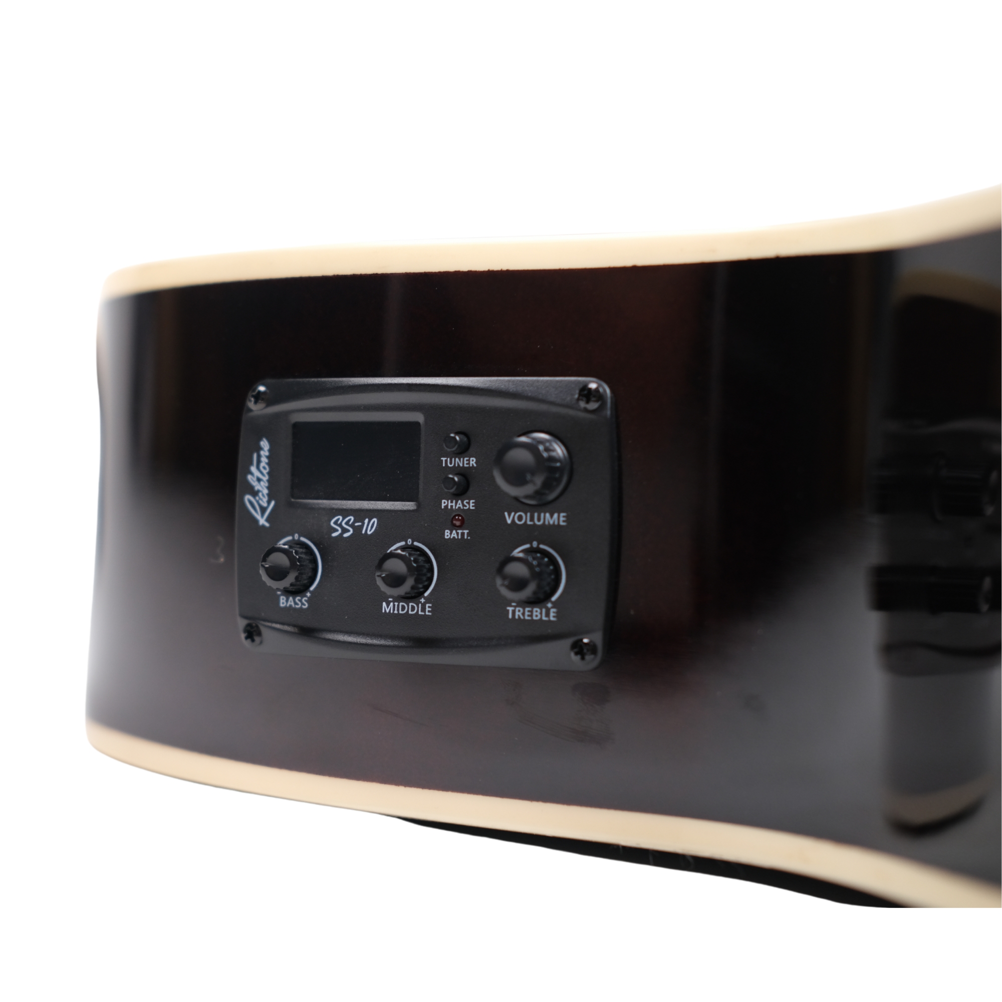 Richtone 39inch RT39CEQ 3 BAND EQ Brown glossy cutaway guitar