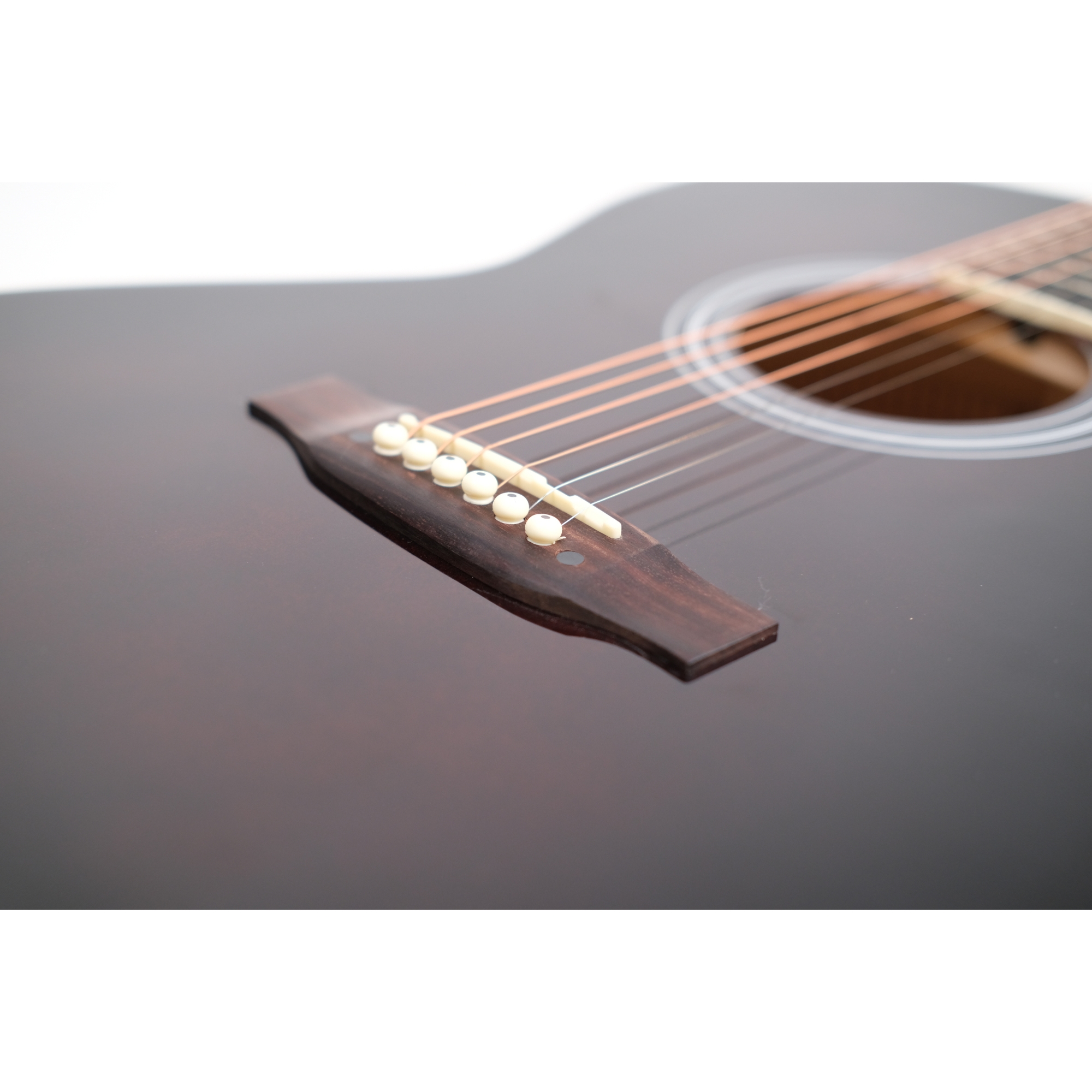 Richtone 39inch RT39CEQ 3 BAND EQ Brown glossy cutaway guitar