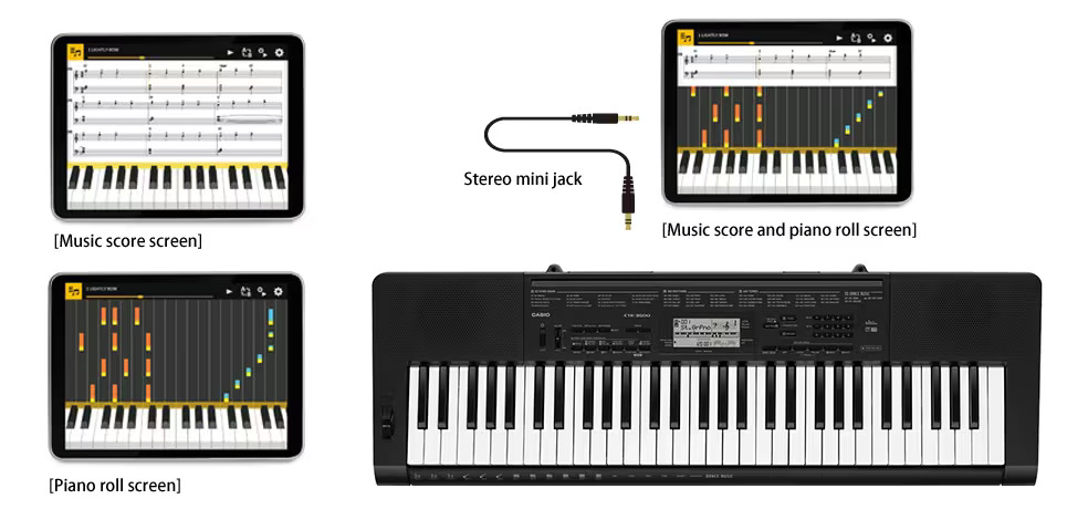 CASIO CTK-3500 Casio Key Keyboard I 61 Key I Touch Sensitive