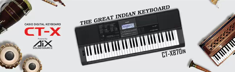 CTX-870In Casio 61Keys Indian Keyboard