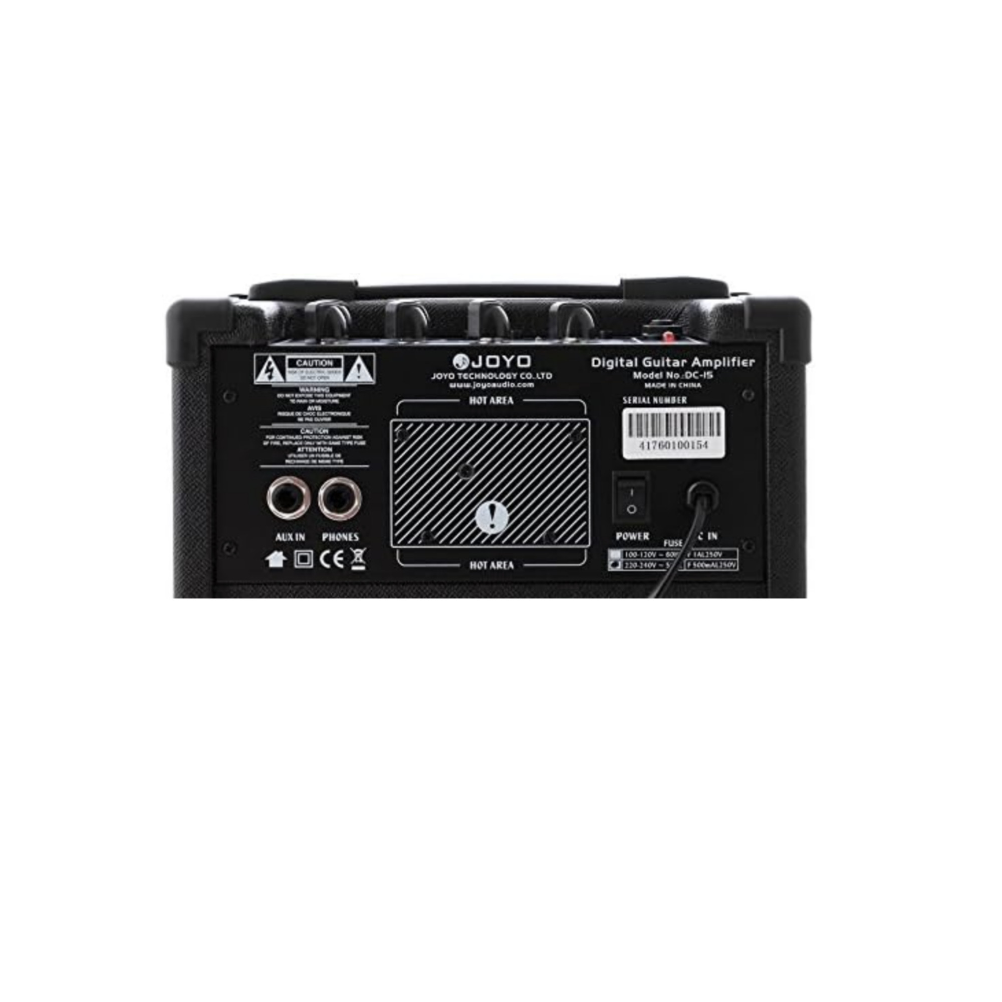 JOYO DC15 15W Digital Guitar Amplifier with Delay Reverb Effect 36 Pattern Drum