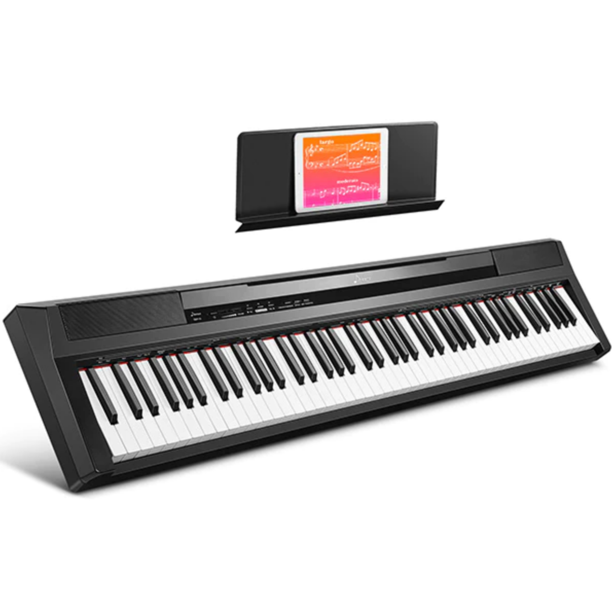 DEP-10 Beginner Digital Piano 88 Key Full-Size Semi-Weighted Keyboard Portable Electric Piano with Sustain Pedal Power Supply