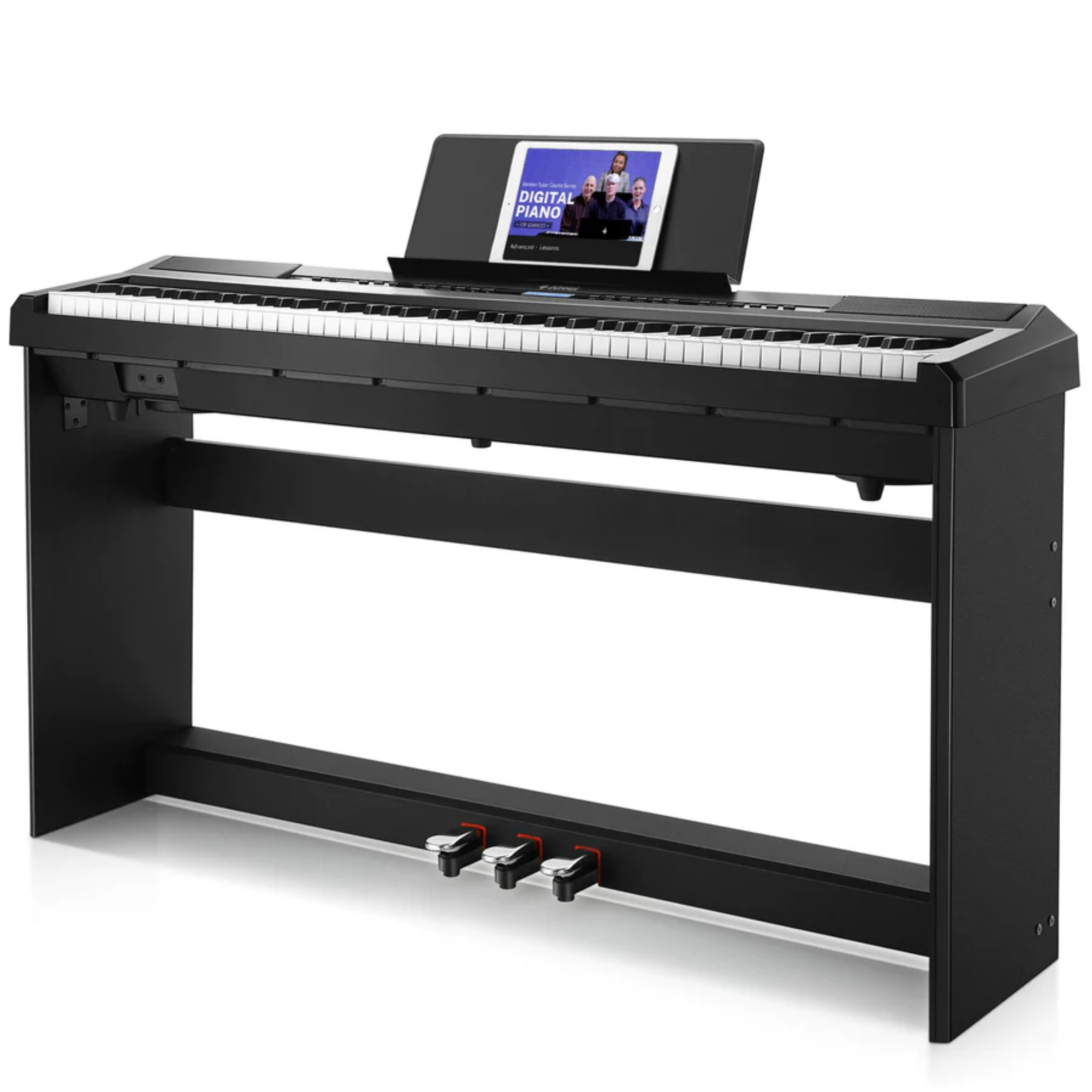 Donner DEP-20 Portable 88 Key Weighted Digital Piano with Detachable Furniture Stand 3 Pedals
