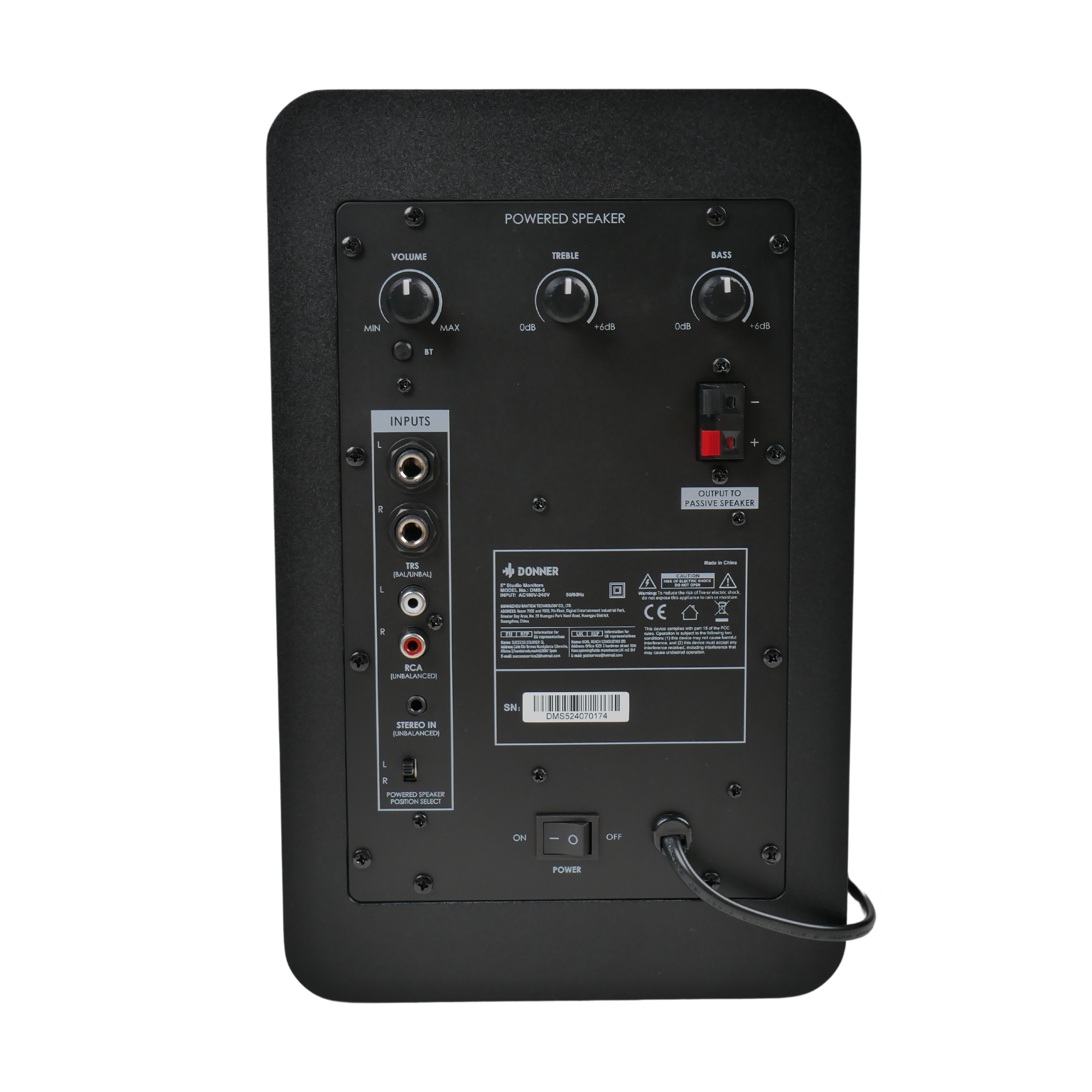 Donner DMS 55 Studio Monitor speakers with BT