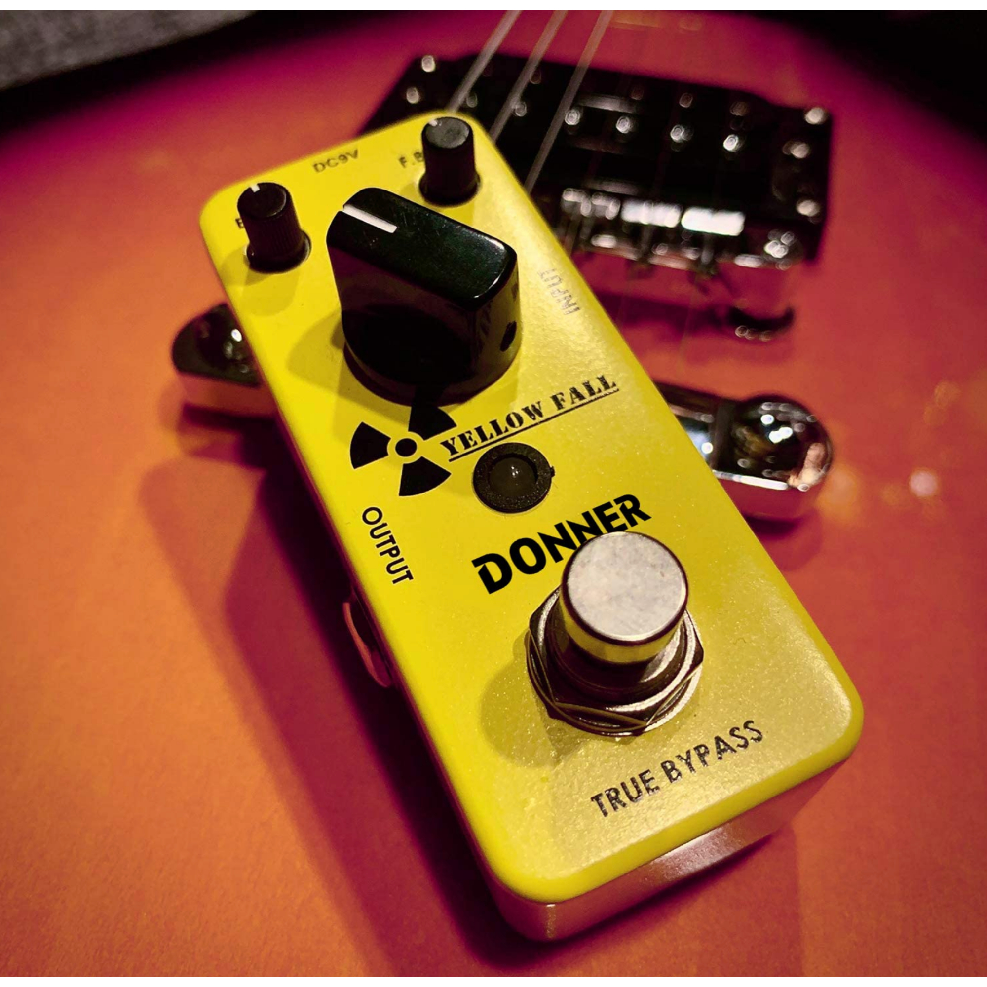 Donner Guitar Delay Pedal Yellow Fall Analog Delay Guitar Effect Pedal Vintage Delay True Bypass