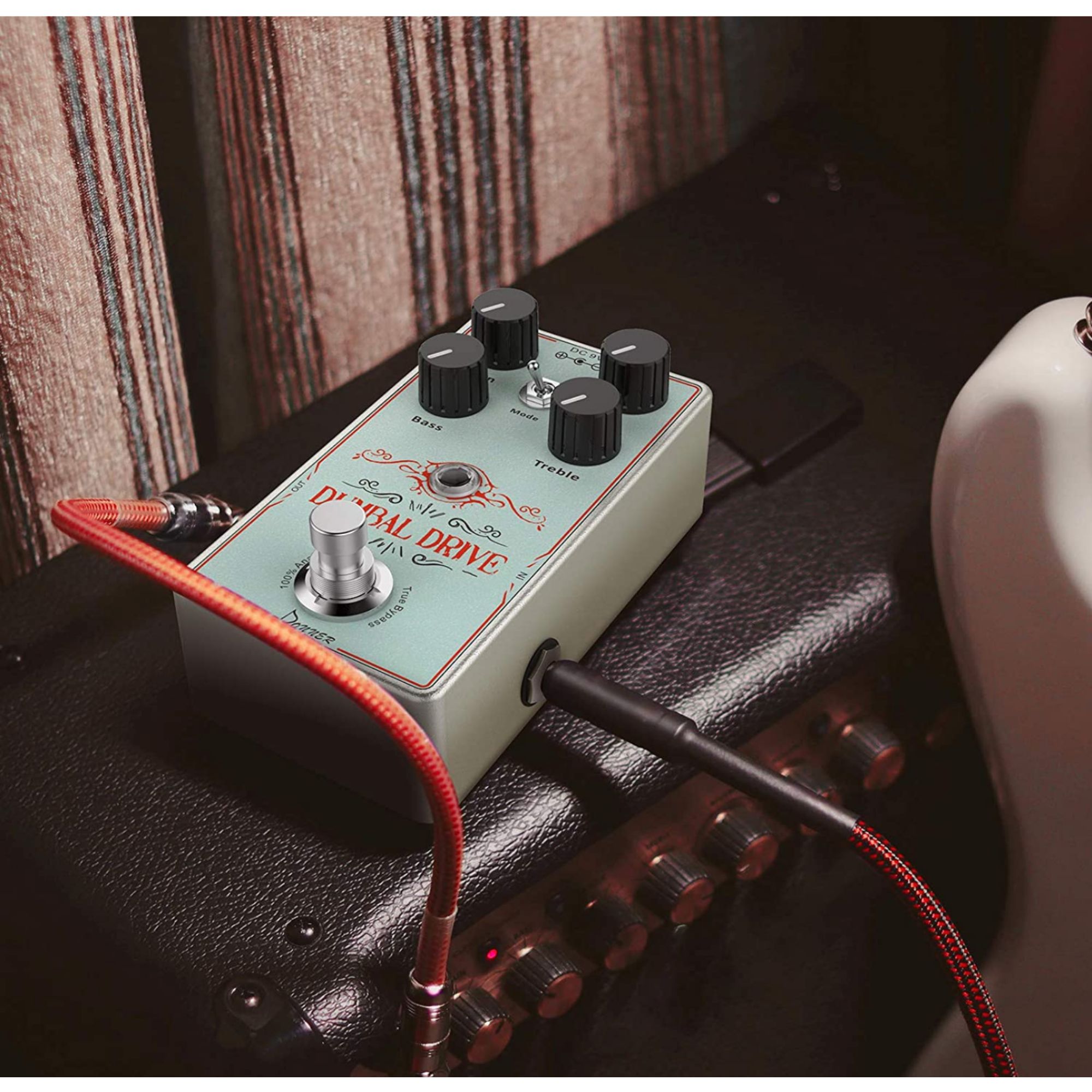 Donner Dumbal Drive Overdrive Guitar Pedal Transparent Overdrive with 2 Band EQ Boost Effect Pure Analog True Bypass