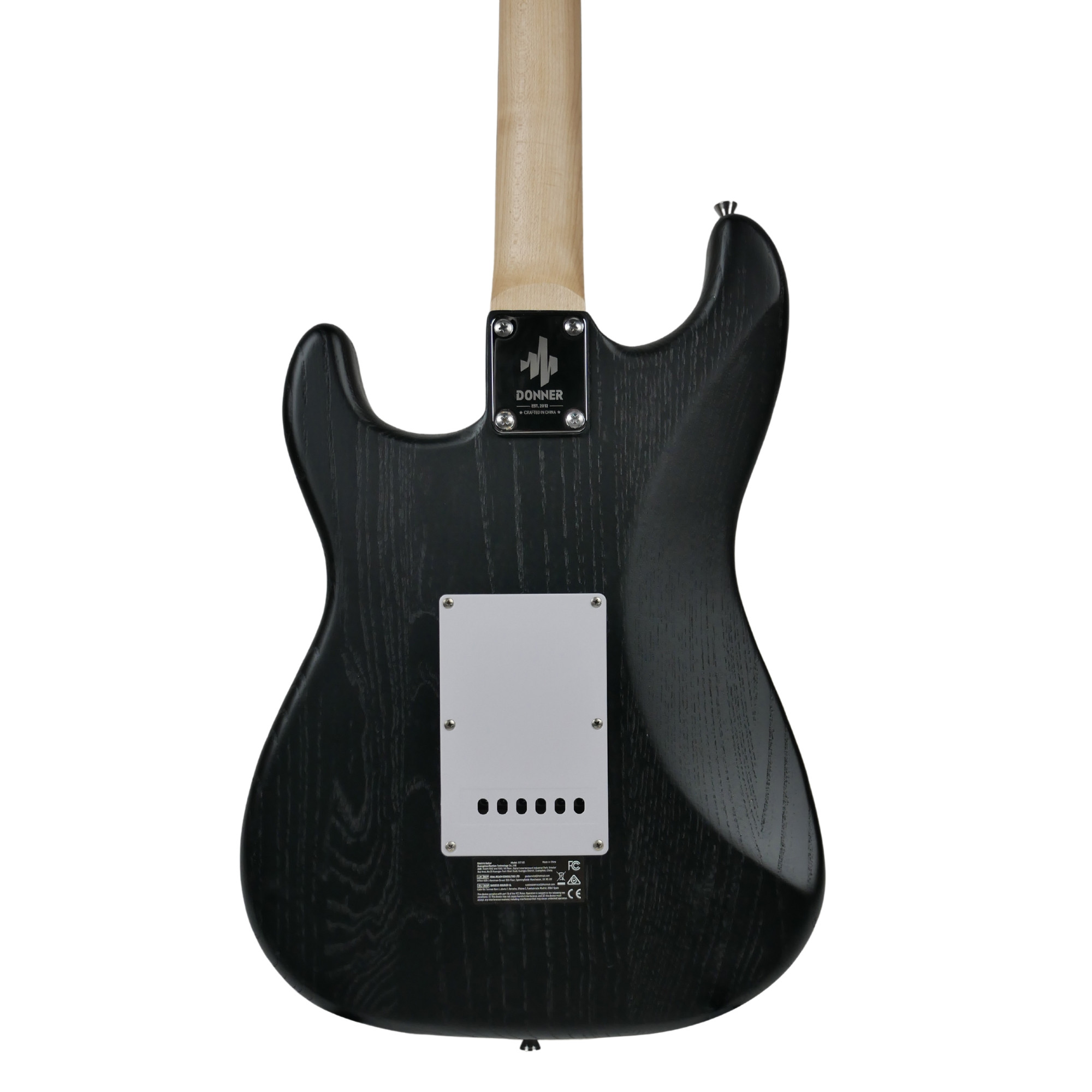 DONNER DST-80 Matte black Electric Guitar 39 Beginner Electric Guitar Kit with Amp Classic SSS Pickup Complete with Gig Bag Tuner Capo Strap Picks