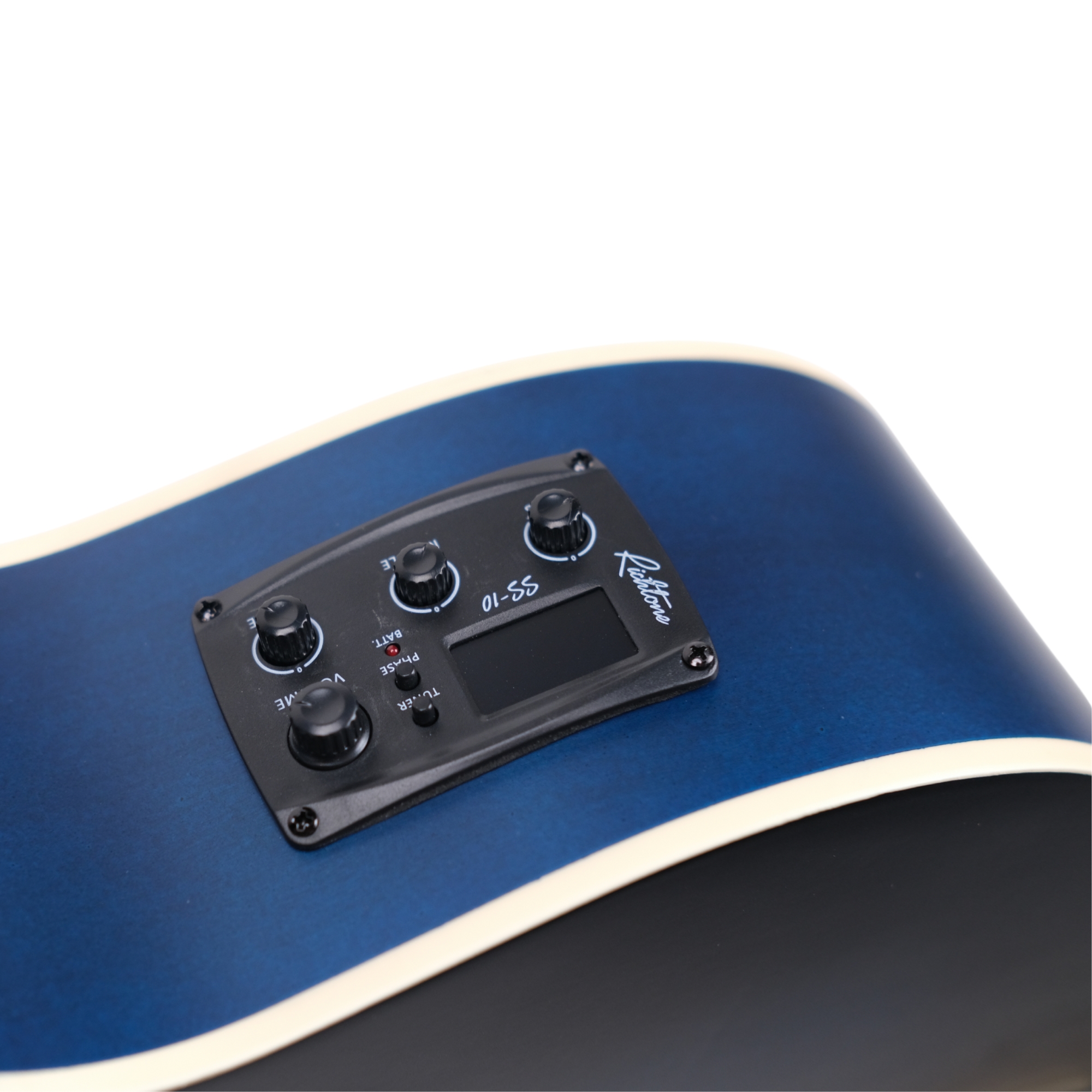 Richtone 39inch RT39CEQ 3 BAND EQ blueburst matt cutaway guitar