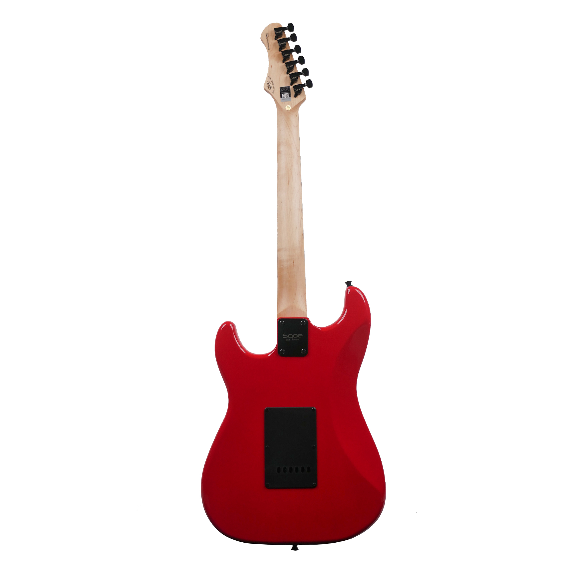 SQOE SEST230 Super Strat HSS Electric guitar With Rosewood Fret Board Red