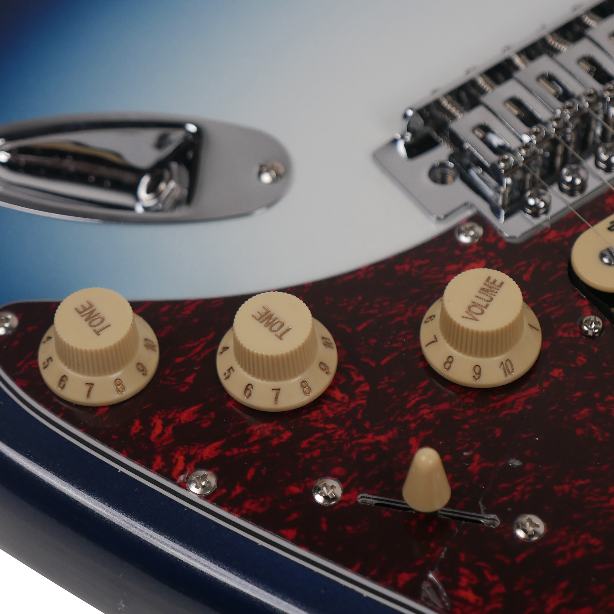 SQOE SEST250 Bk Super Strat Electric Guitar Black