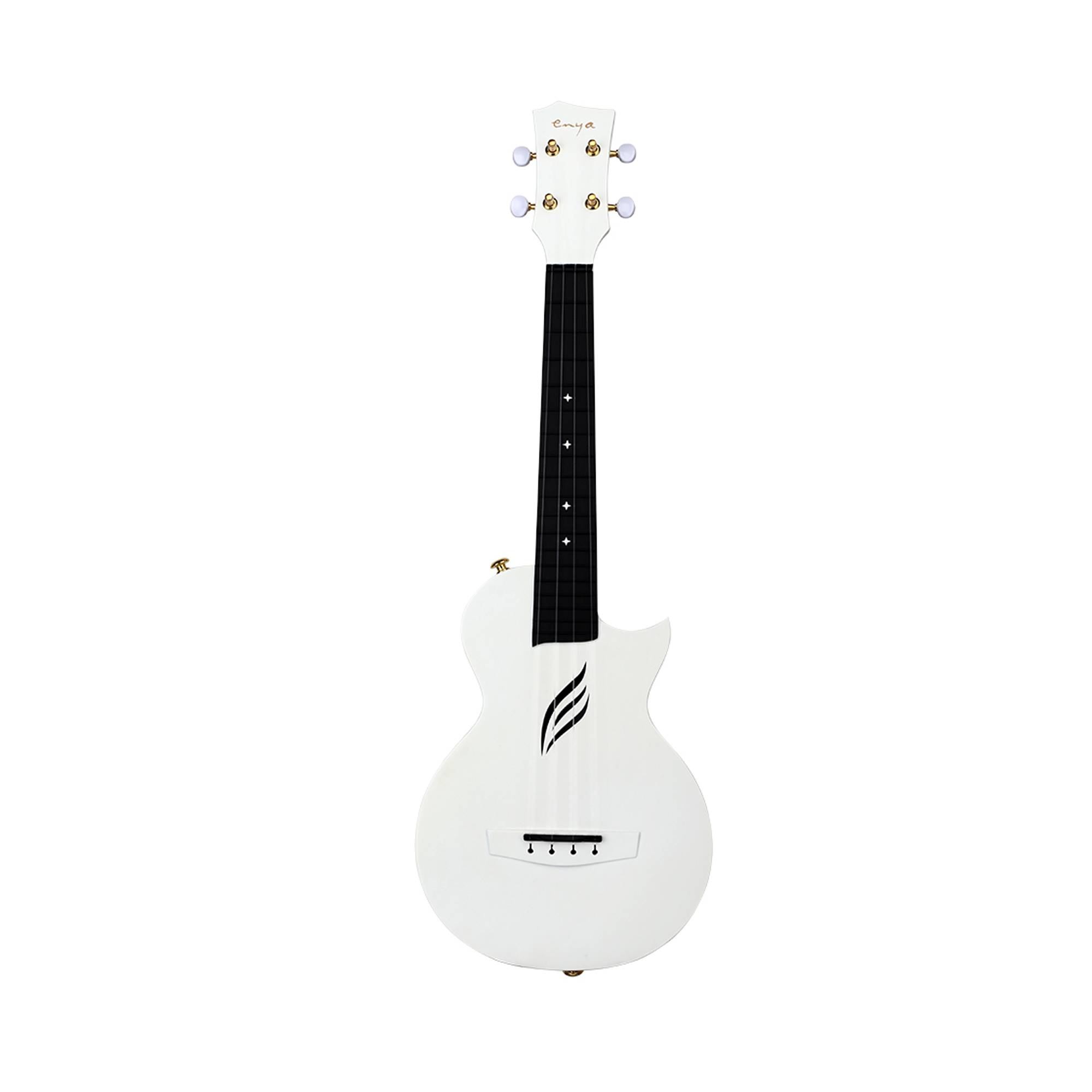 Enya Concert Nova U Carbon Fiber Travel Ukulele White