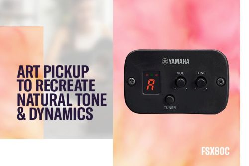 Yamaha FSX80C Black Electro Acoustic Guitar Made in India