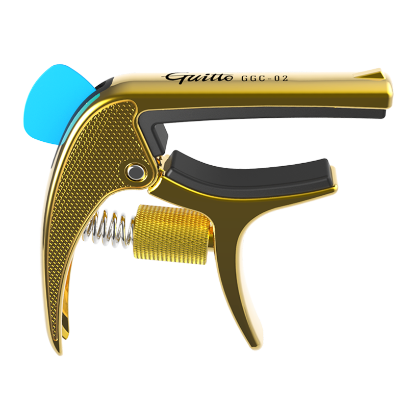 Guitto GGC-02 revolver is a brand new revolver-shaped capo with innovative functions