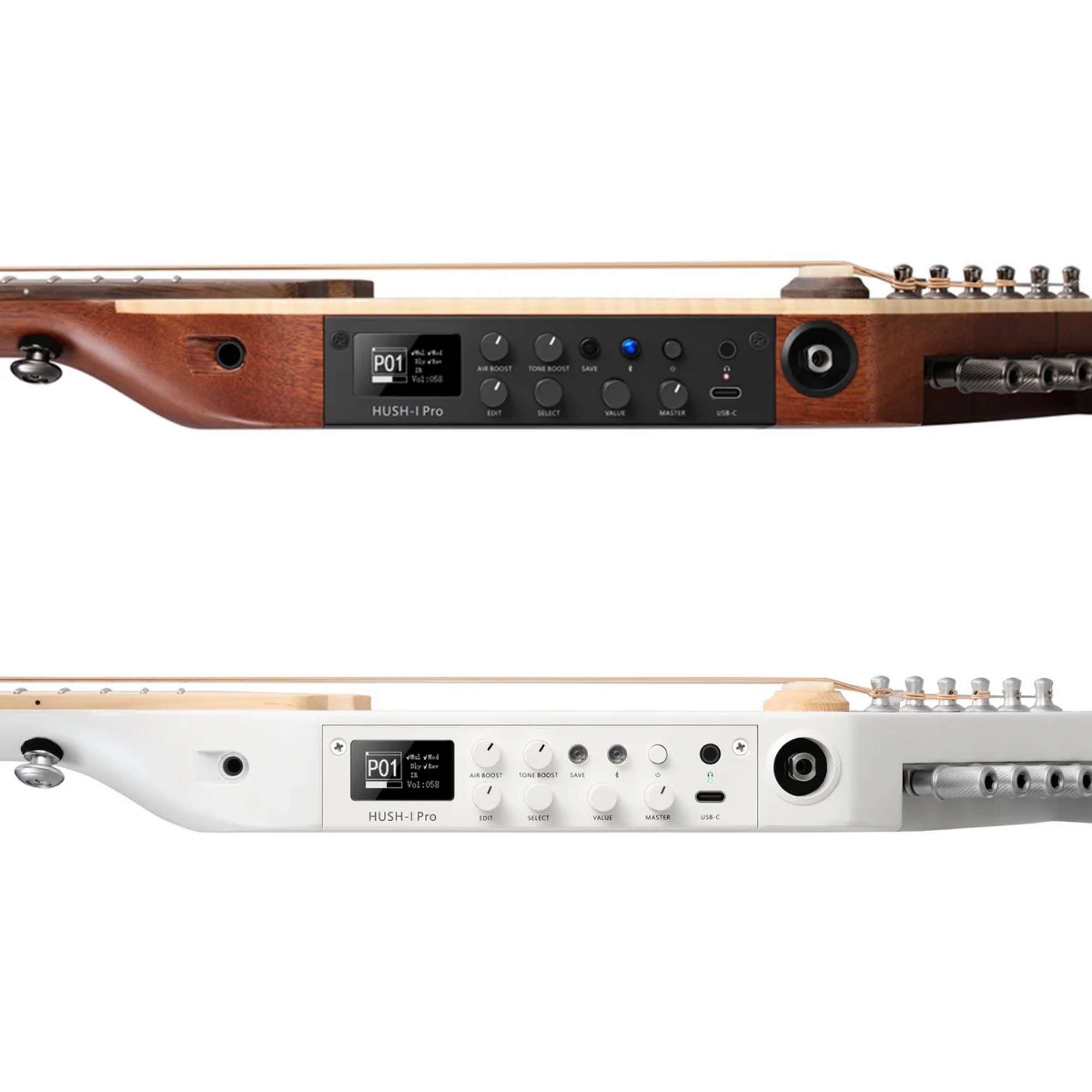 Donner HUSH-I PRO Acoustic-Electric Travel Guitar Kit with onboard Effects