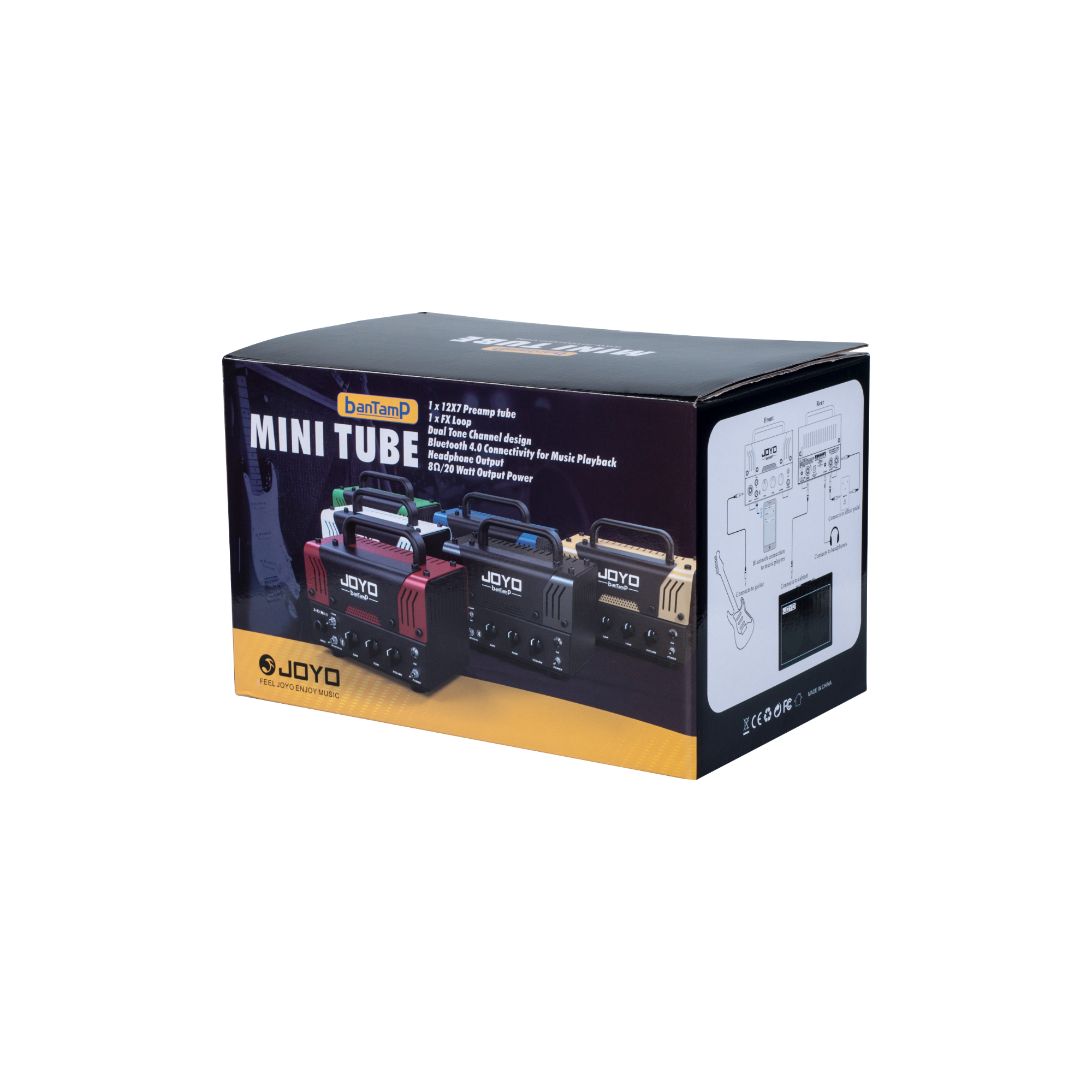 JOYO JACKMAN Amplifier 20 Watt Hybrid Mini Tube Head Bluetooth BanTamp Series