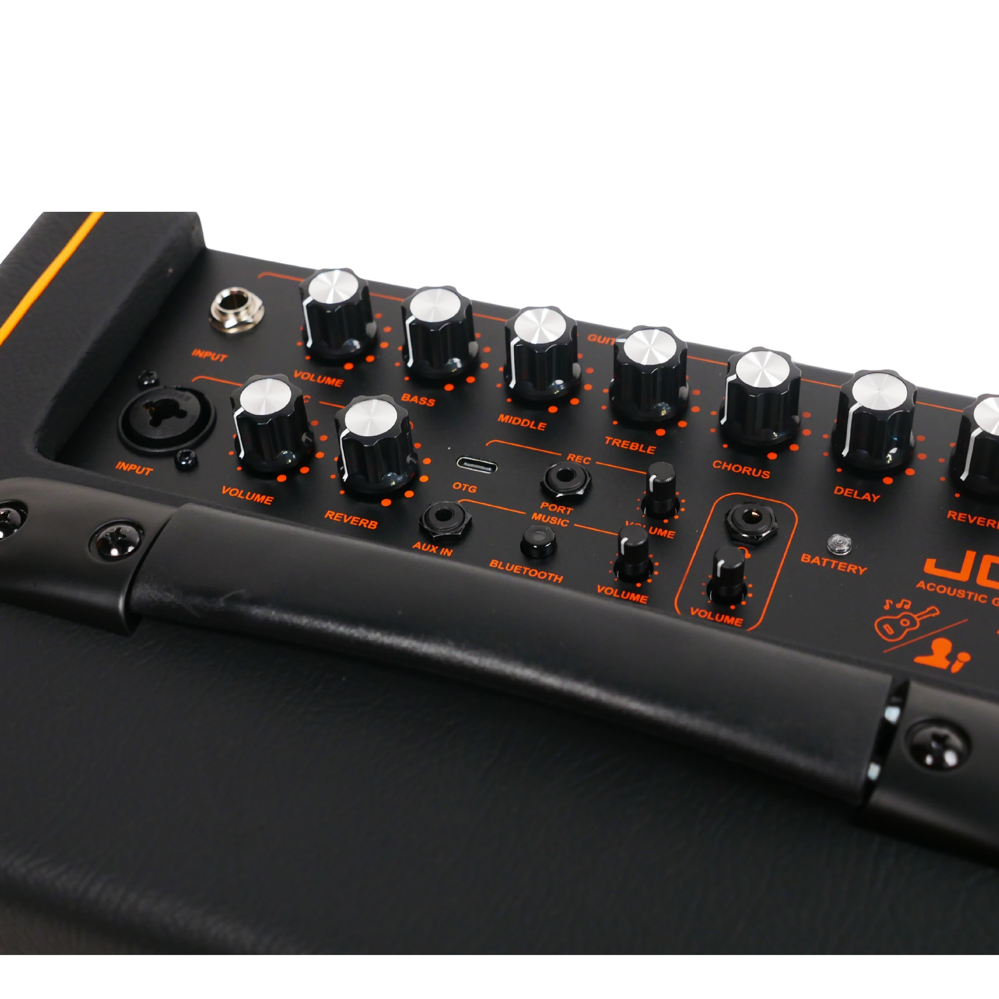 JOYO 20W AC20S Guitar Amp for Acoustic Guitar Built-in Bluetooth and Battery with Reverb Chorus Delay Effect for Practicing and Outdoors