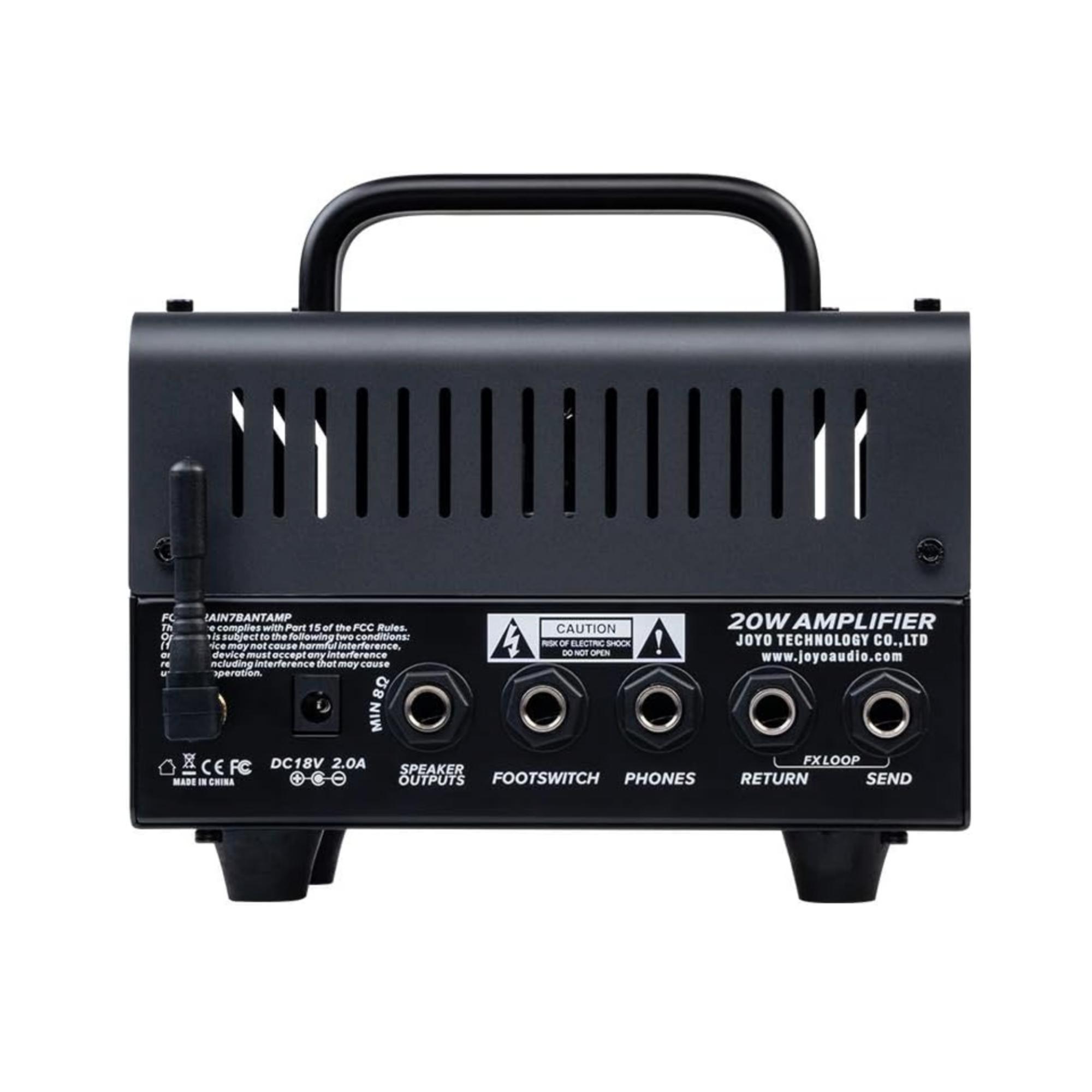 JOYO Zombie-II Dual Rectifier BanTamp XL Series Mini Amp Head 20 Watt Preamp 2 Channel Hybrid Tube Guitar Amplifier with Bluetooth