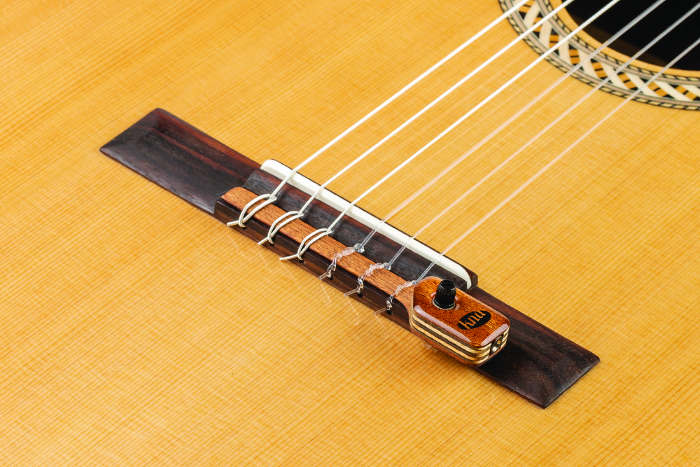 NG-2 Portable bridge-mounted piezo with volume control for nylon-string guitar
