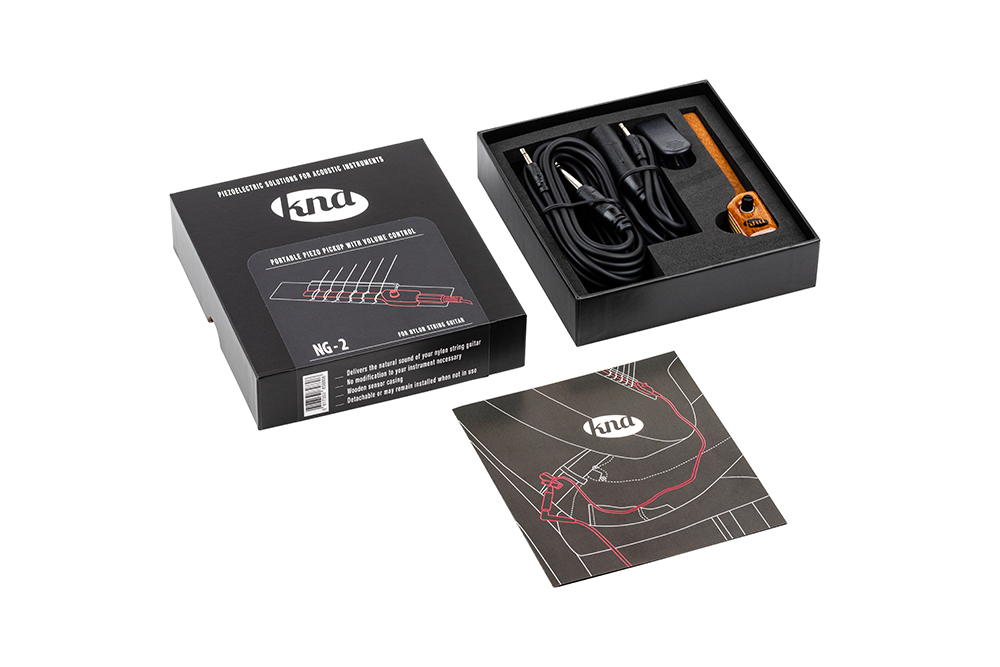 NG-2 Portable bridge-mounted piezo with volume control for nylon-string guitar