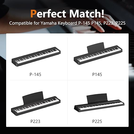 L100B Keyboard Stand Compatible for Yamaha Keyboard P145 P223 P225 Only Wooden Black