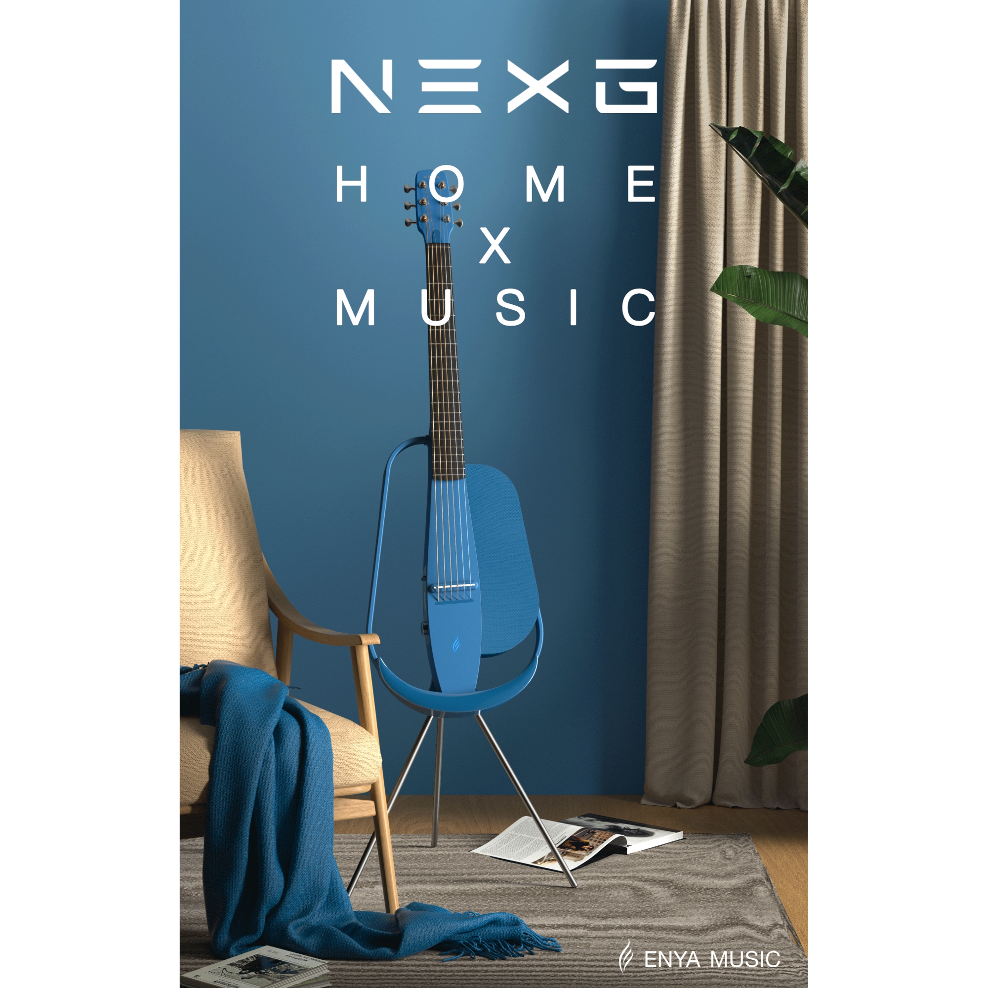 Enya NexG Smart guitar Blue