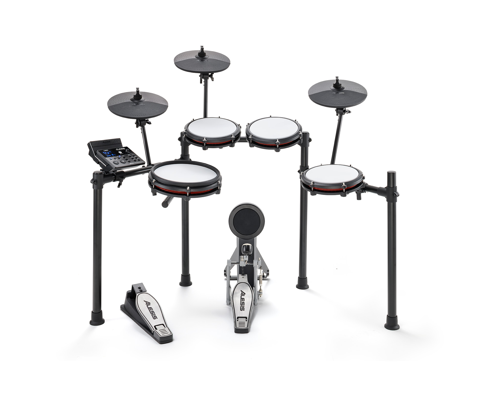 Alesis Nitro Max Kit Eight Piece Electronic Drum Kit with Mesh Heads and Bluetooth