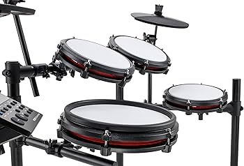 Alesis Nitro Max Kit Eight Piece Electronic Drum Kit with Mesh Heads and Bluetooth