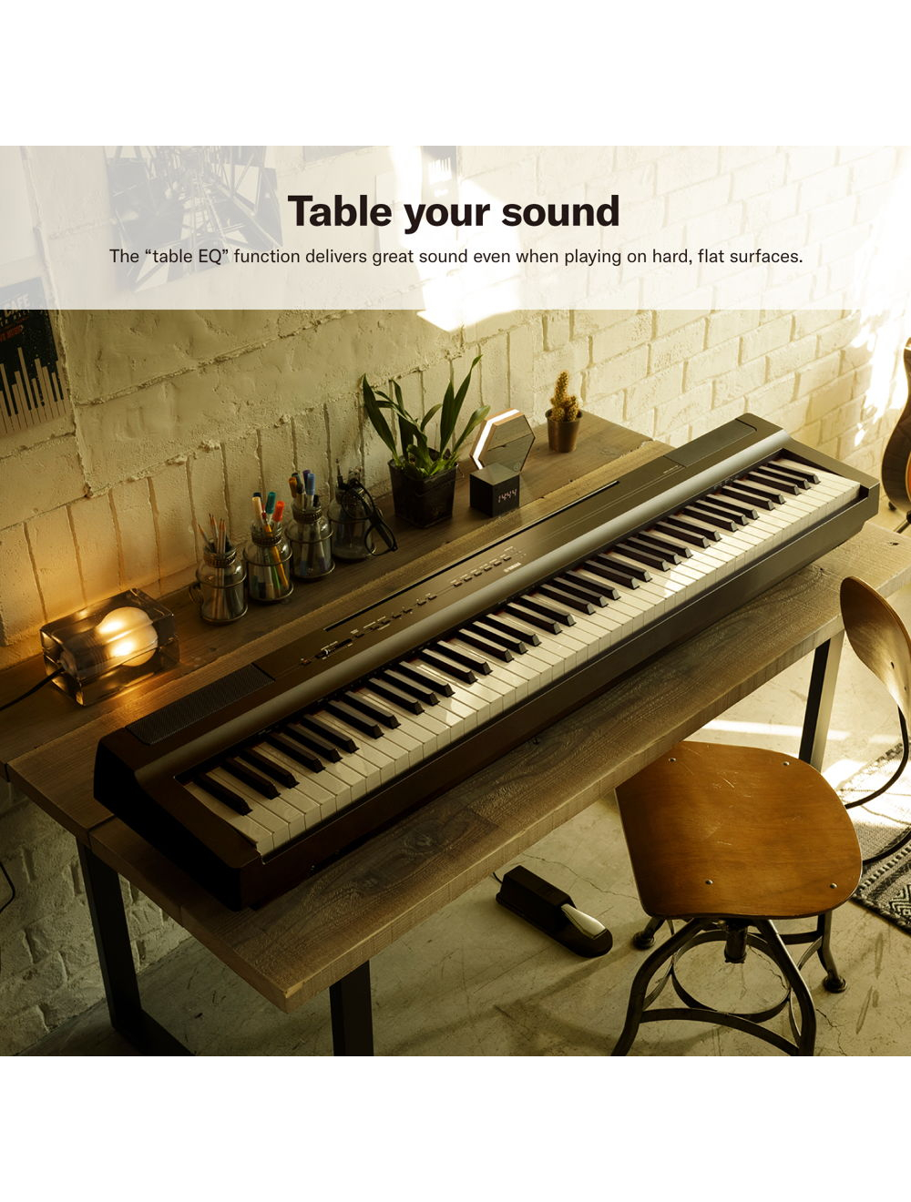 Yamaha P-125AB Digital Piano With 88 Keys Portable Digital Piano Adaptor Included