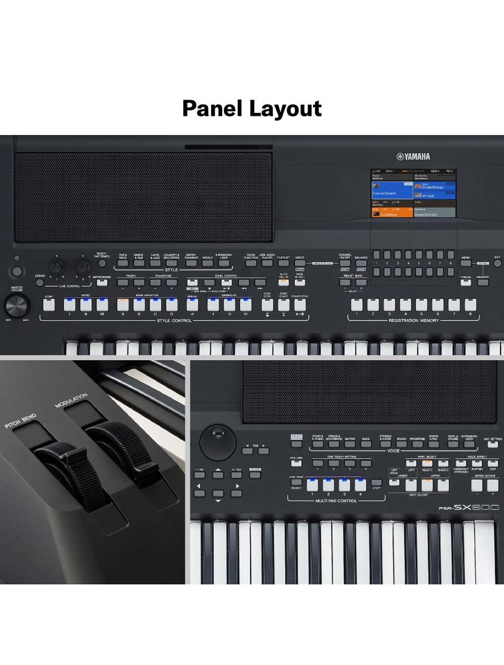 Yamaha PSR-SX600 Digital Workstation With 61 Keys