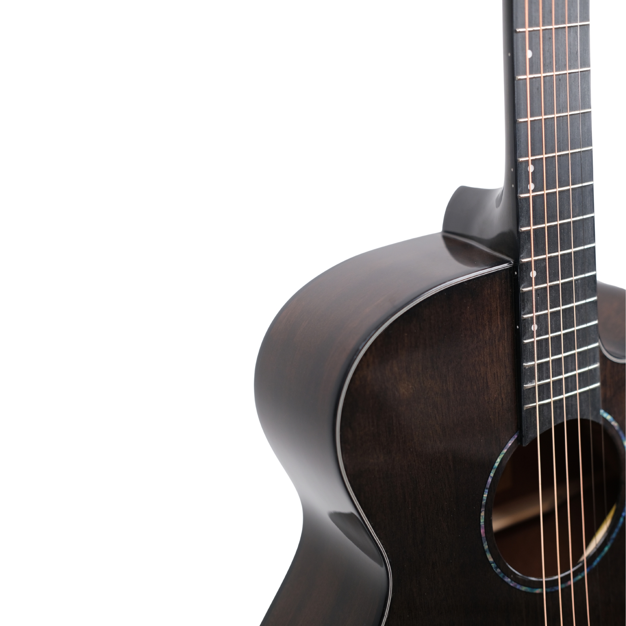 Richtone RT39C MG all Mahogany cutaway guitar black gloss