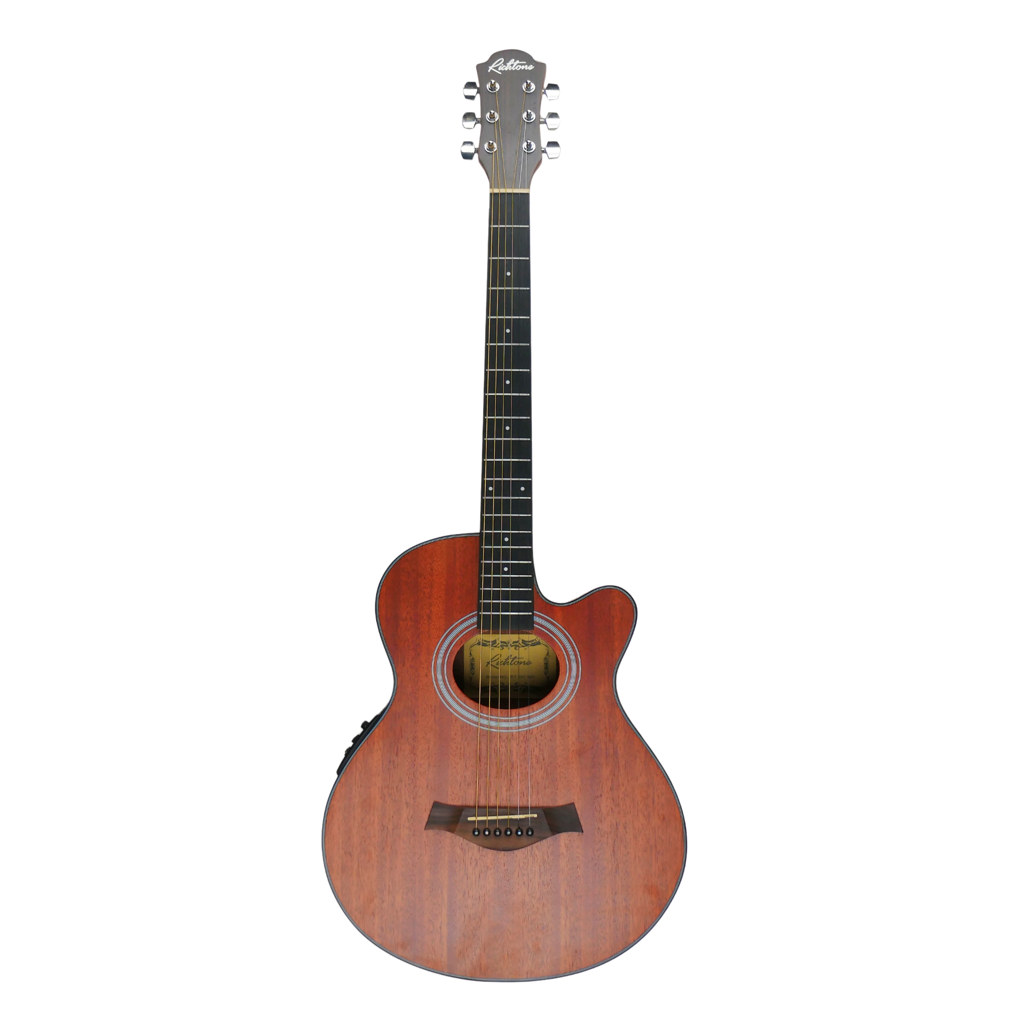 Richtone RT39C Slim all Mahogany cutaway guitar with fishman eq