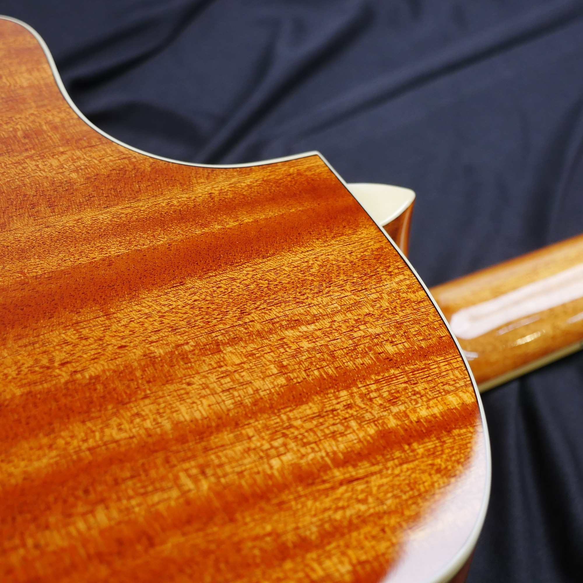 SQOE S340 FGCS Solid top Acoustic guitar - classic cherry burst gloss and blue