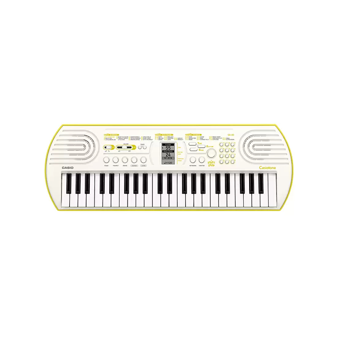 Casiotone Mini Keyboards SA-80 Wh