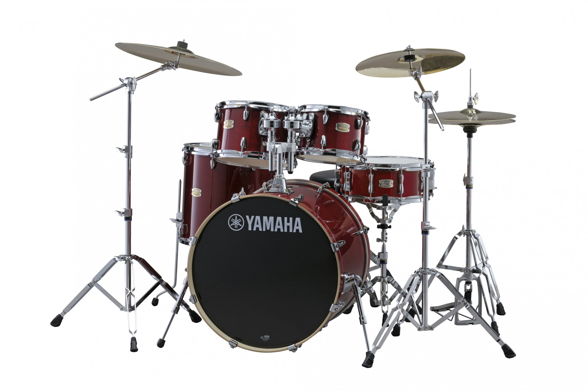 Yamaha Stage Custom  5 piece  Drum Cranberry Red - Incl hardware No cymbals