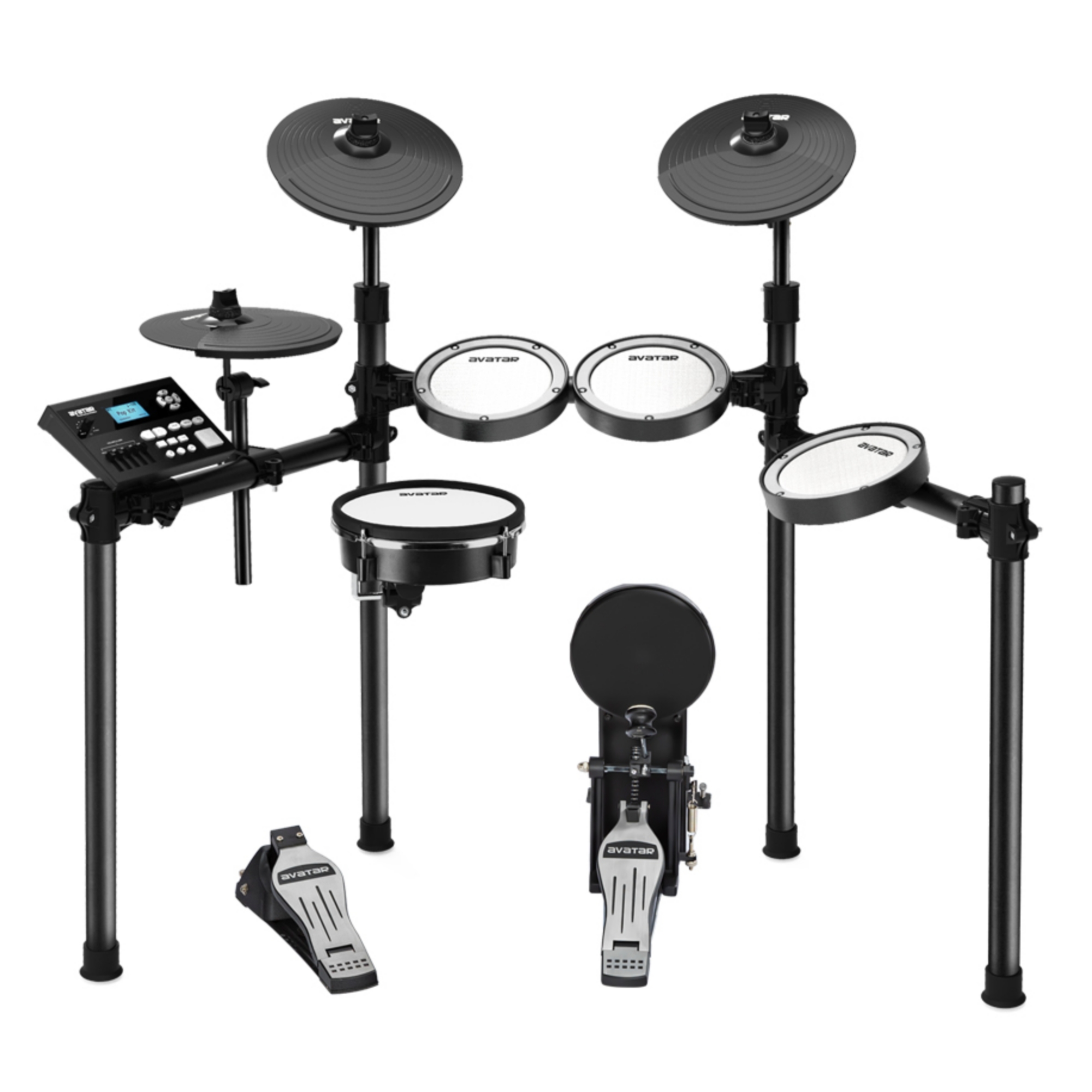 AVATAR SD61-5 Professional Electric Drum Set Mesh Electronic Drum Kit with 447 Sounds Dual-zone Snare Cymbal With Choke Kick Tower Support to Add Extra Tom  Cymbal