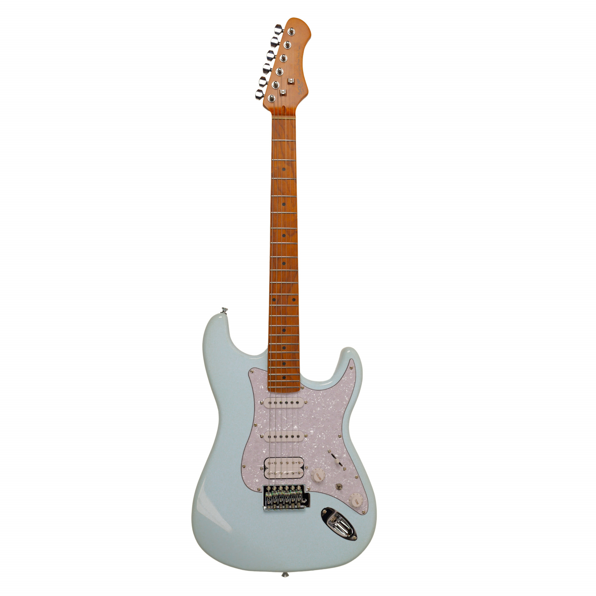 SQOE SEST500 Macaron Blue Electric Guitar  HSS