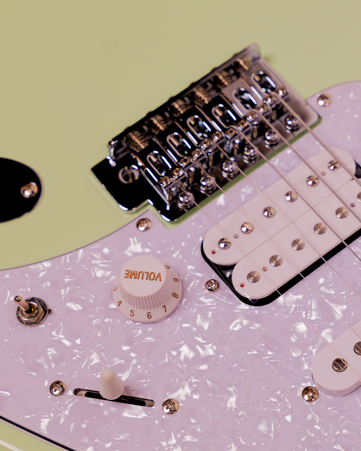 SQOE SEST500 Macaron Green Electric Guitar  HSS