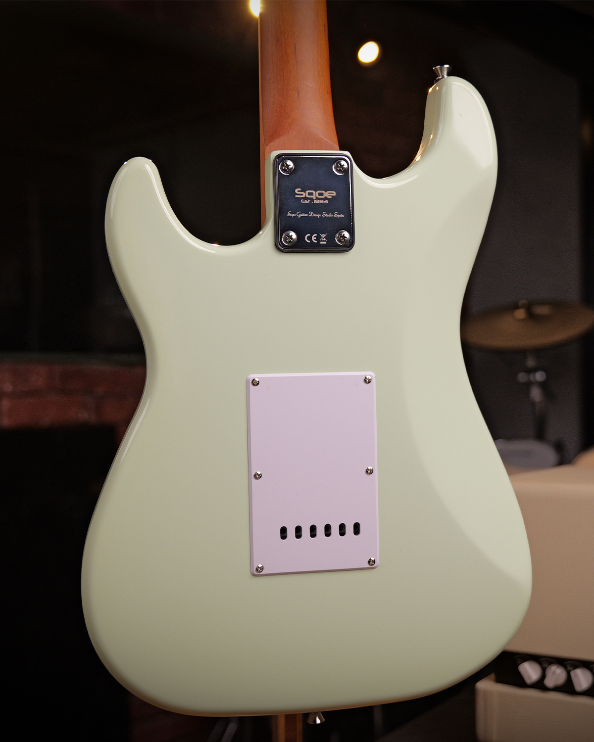 SQOE SEST500 Macaron Green Electric Guitar HSS