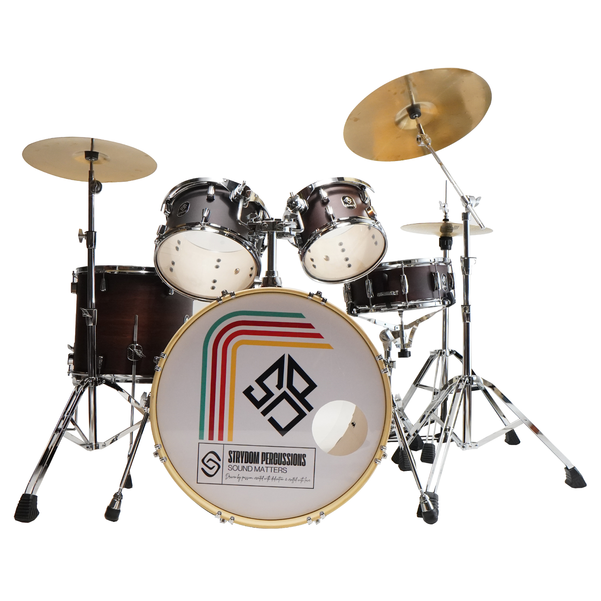 Strydom Sonic Pro Acoustic Drum Kit BOURBON