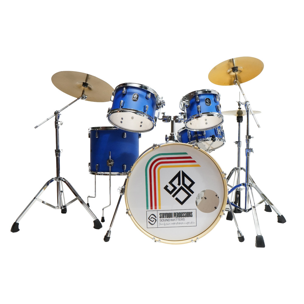 Image of Strydom Sonic Pro Acoustic Drum Kit Deep Indigo Blue