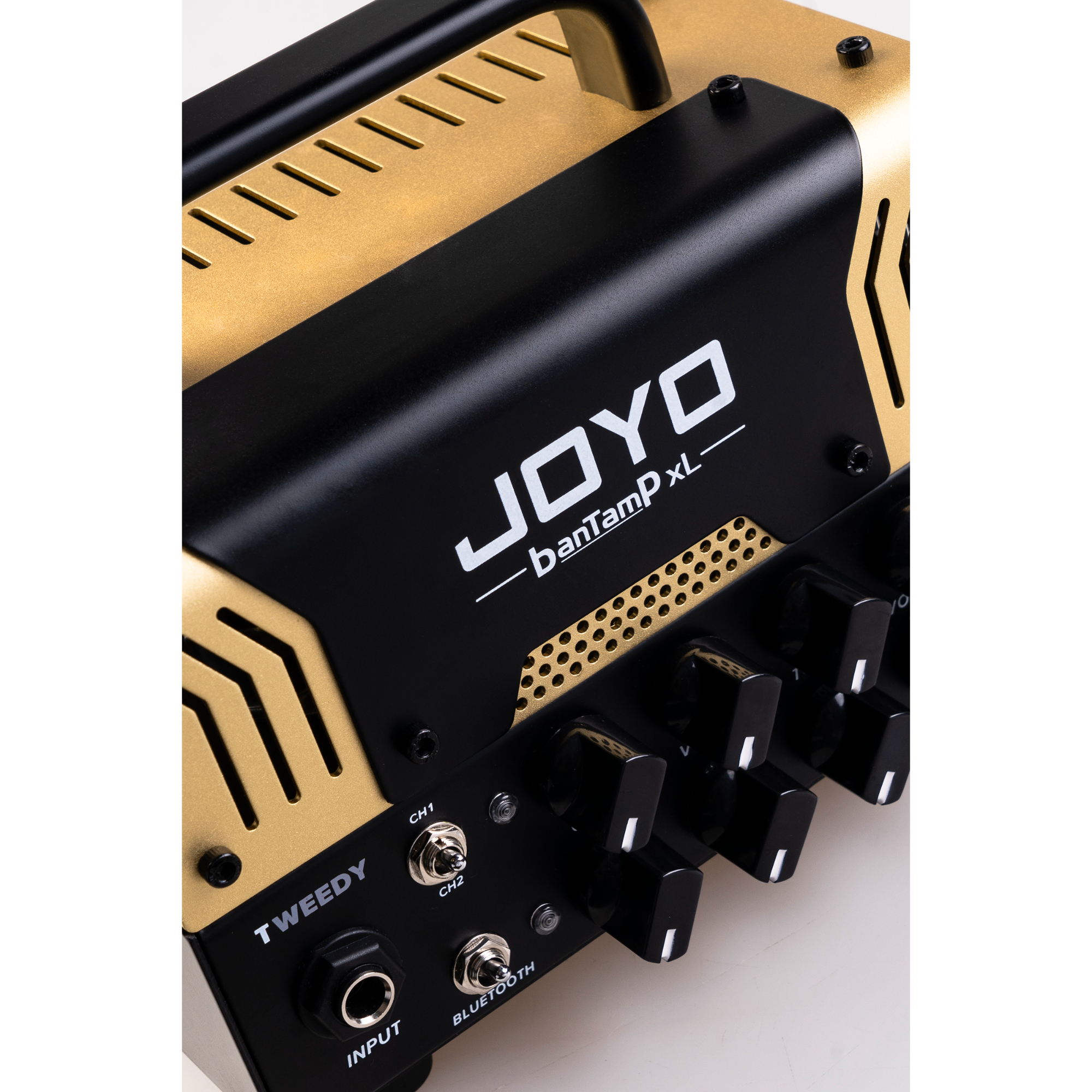 JOYO Tweedy BanTamp XL Series Mini Amp Head 20 Watt Preamp 2 Channel Hybrid Tube Guitar Amplifier with Bluetooth for Electric Guitar