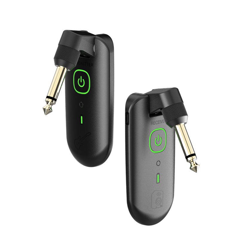 Double W3 Wireless Guitar System for All Types of Guitar with Active or Passive Pickup - Black