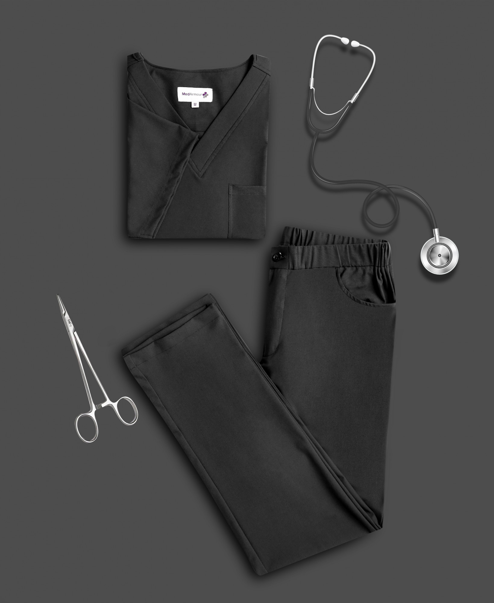 Bella Classic Scrub Set (Black)